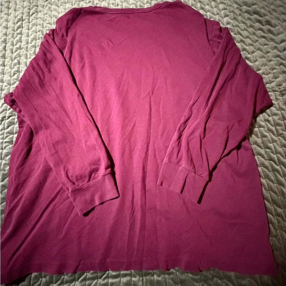 Polo Ralph‎ Lauren maroon burgundy long sleeve t shirt size 2XB